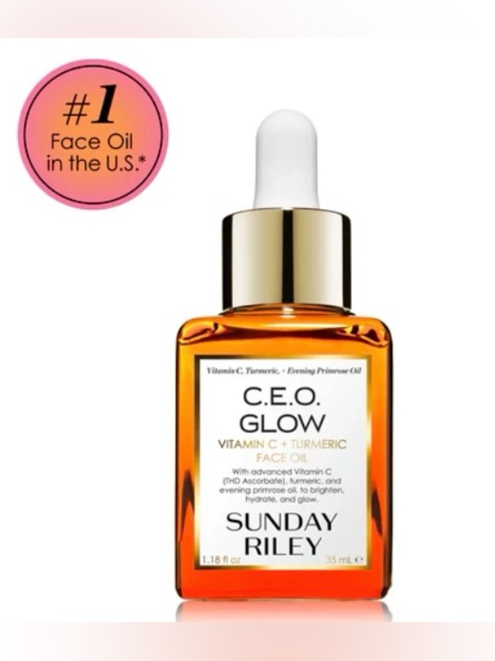 Sunday Riley C.E.O. Glow Brightening Face Oil - Large 50 ml.